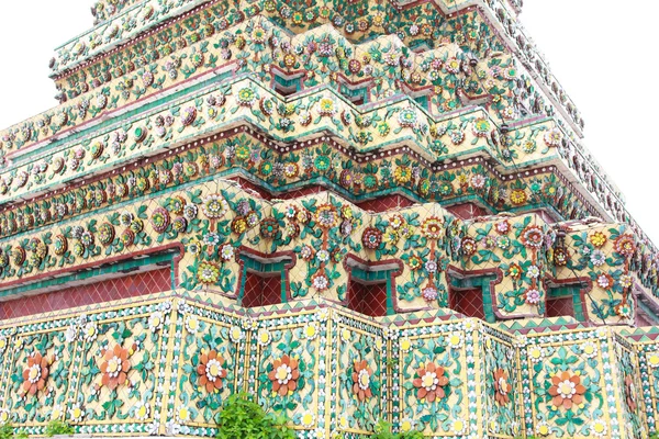 Architektonický návrh pagoda v thajském chrámu . — Stock fotografie
