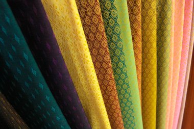 Fabrics thai clipart