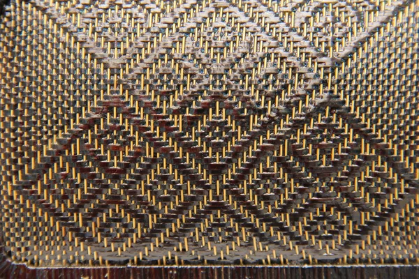 Padrão de tecido de folha de papiro — Fotografia de Stock