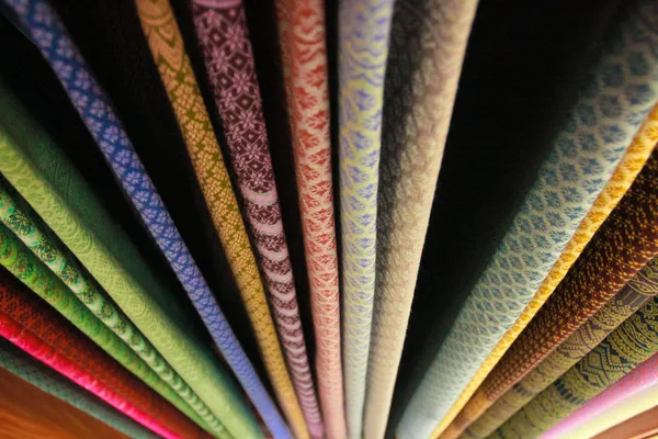 Thajské tkaniny vzor — Stock fotografie