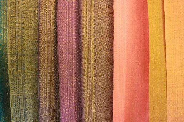 Tecido seda tailandesa — Fotografia de Stock