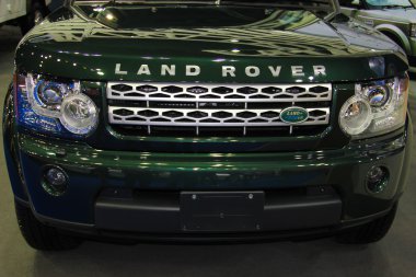 Green LAND ROVER NEW 2012 clipart