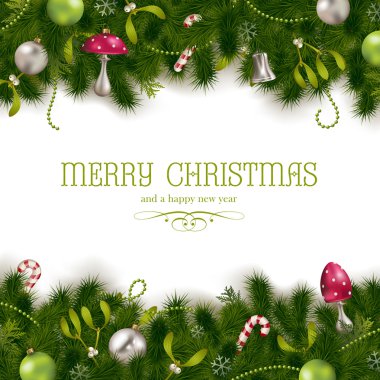 holiday background or greeting card clipart