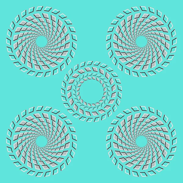 Illusion optique bleue — Image vectorielle