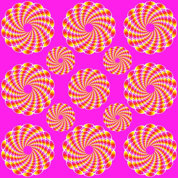 Illusion optique avec ovales — Image vectorielle