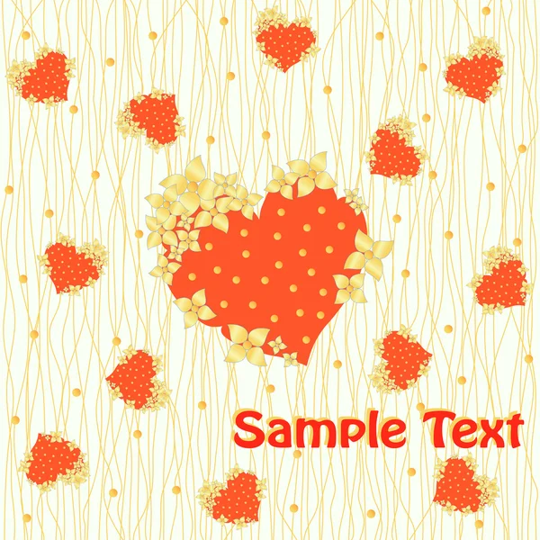 Some red hearts — Stock Vector
