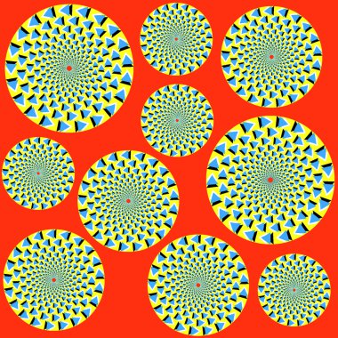 Bright optical illusion clipart