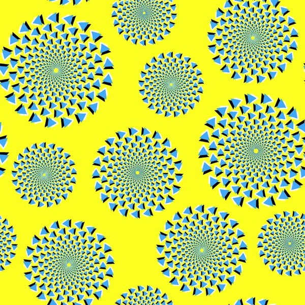 Желтая оптическая иллюзия — стоковый вектор