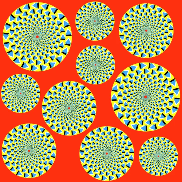Bright optical illusion — Stock Vector