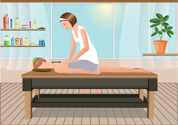 Massage vectoriel Illustration De Stock