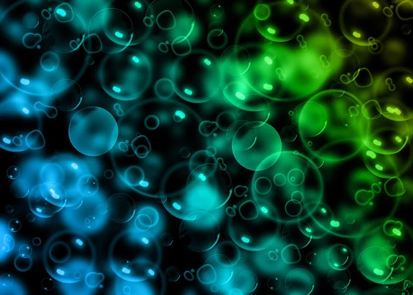 Twee kleuren bubbels. — Stockfoto