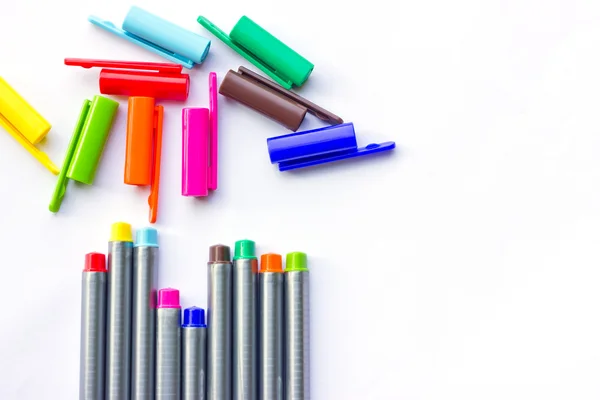 Gekleurde pennen. — Stockfoto