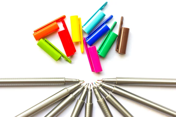 Цветные ручки . — стоковое фото