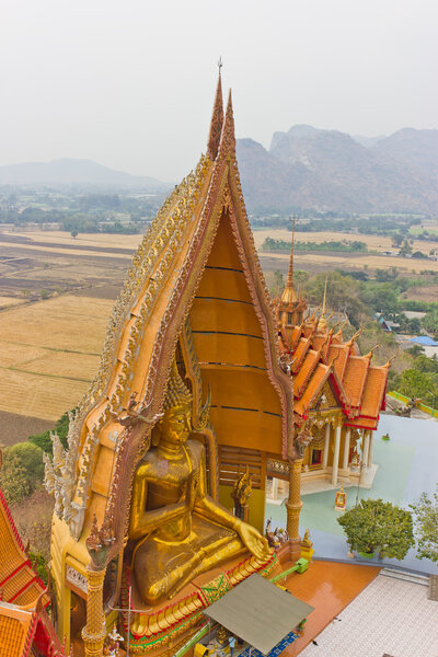 Big Buddha statue in the Thai countryside
