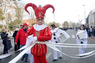 Carnival in Velika Gorica - Topics Court jester costume clipart