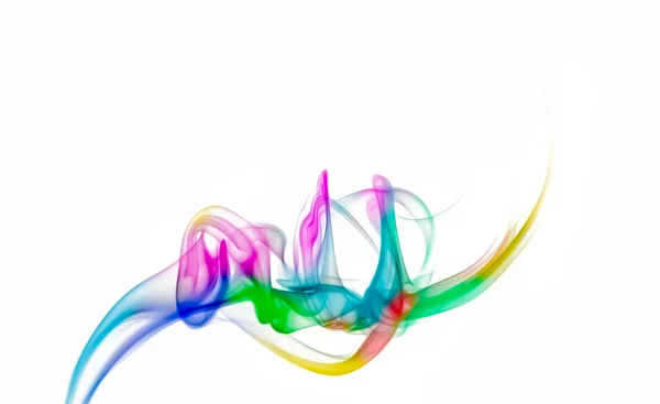 stock image Colorful smoke on white background