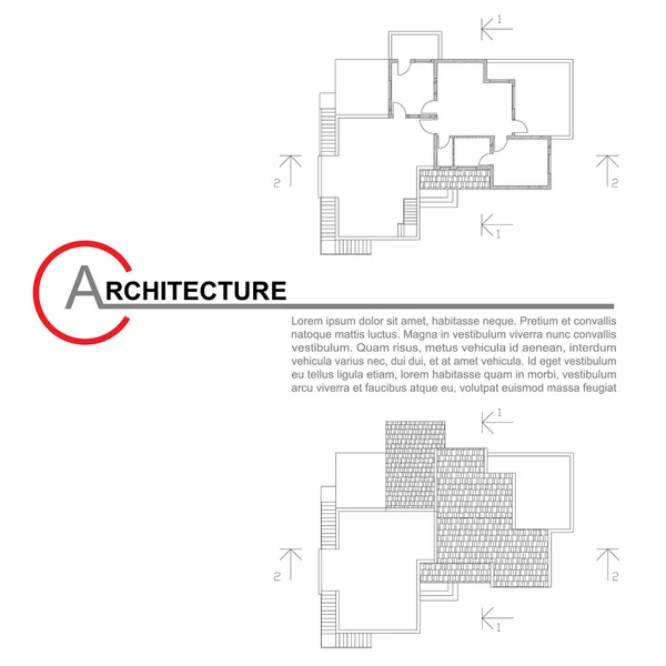 Architektonische Hintergründe — Stockvektor