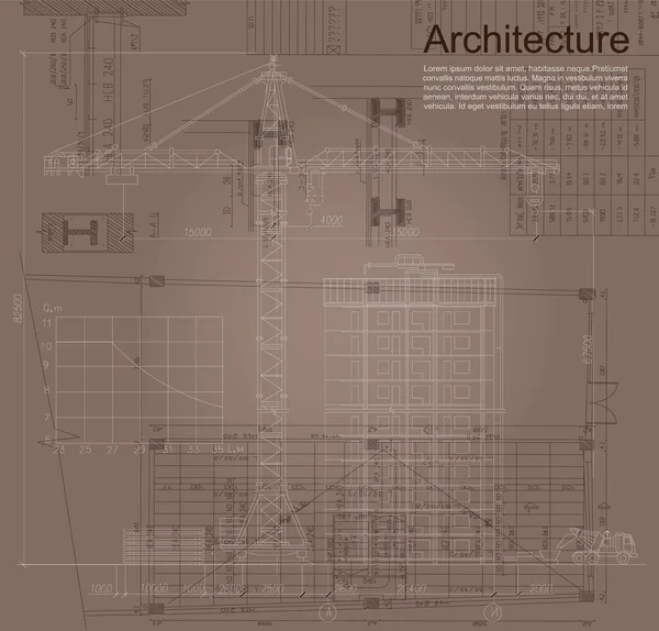 Fondo arquitectónico — Archivo Imágenes Vectoriales