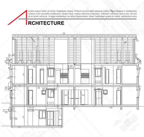 Fondo arquitectónico — Archivo Imágenes Vectoriales