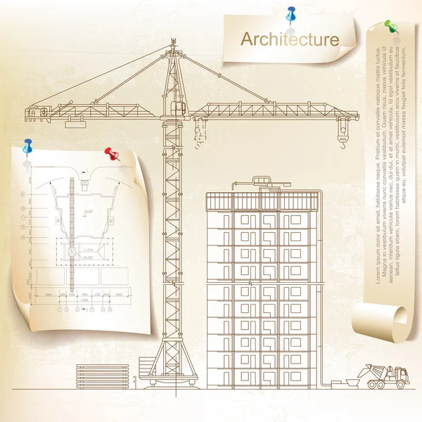Architekturhintergrund (Vektor) — Stockvektor