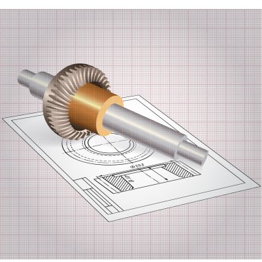 Auto Spare Part. Vector clip-art clipart