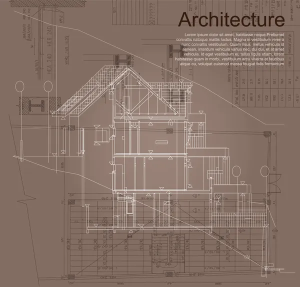 Arkitektoniska bakgrund — Stock vektor