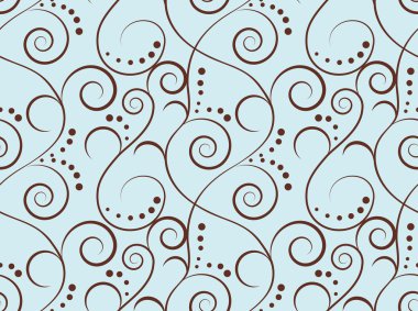 Blue seamless pattern clipart