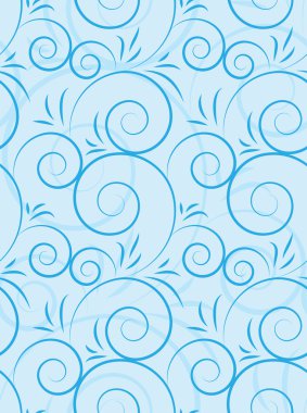 Blue seamless pattern clipart