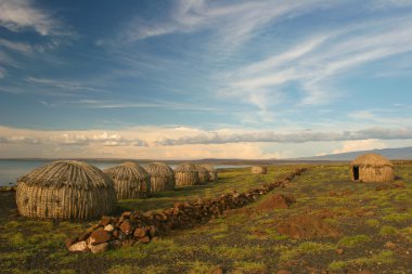 Görünüm, kenya turkana Köyü