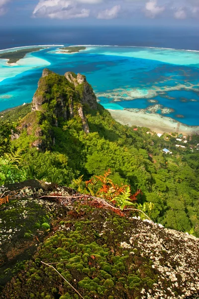 Bergstoppen, maupiti, franska Polynesien — Stockfoto