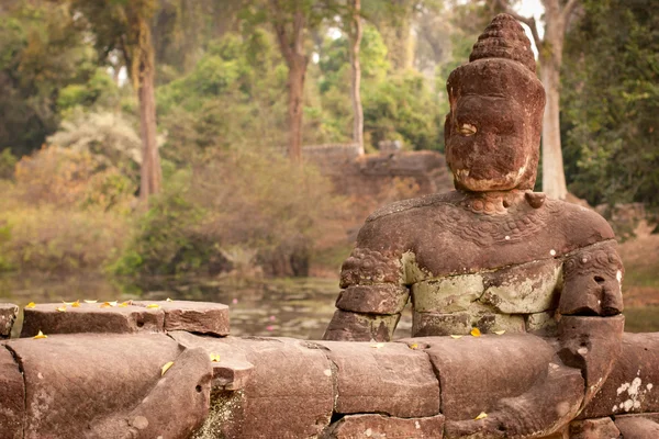 Boeddhabeeld, angkor wat, cambodia — Stockfoto