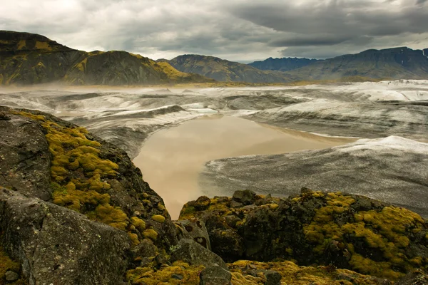 Veduta del maestoso ghiacciaio Vatnajokull, Islanda — Foto Stock