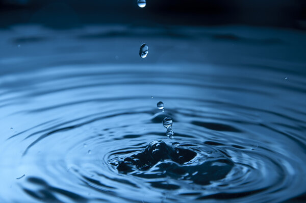 Blue Water Drops