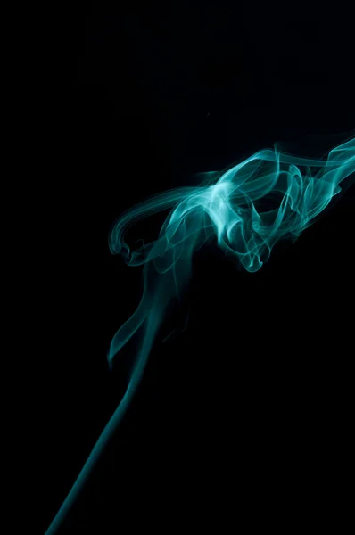 Синяя абстракция дыма — стоковое фото