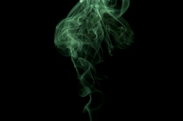 Grüner Rauch abstrakt — Stockfoto