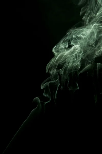 Green Smoke Abstract — Stock Photo, Image