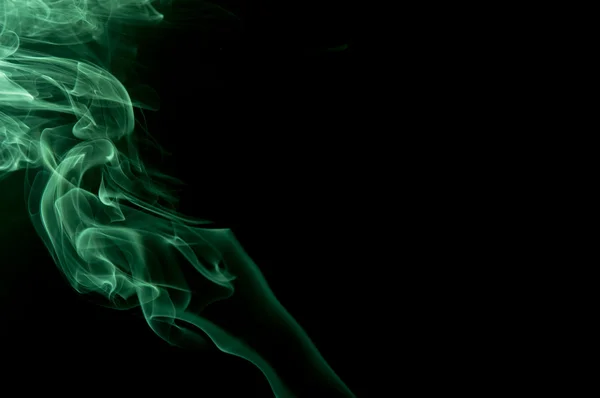 Zelený kouř abstrakt — Stock fotografie