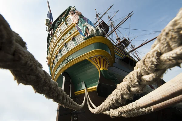 stock image Aft VOC tall Ship stern