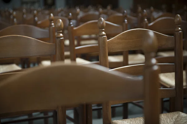 stock image Row of chairs in auditorium