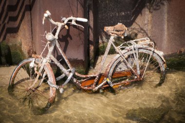 Drowned rusty bicyclegg clipart