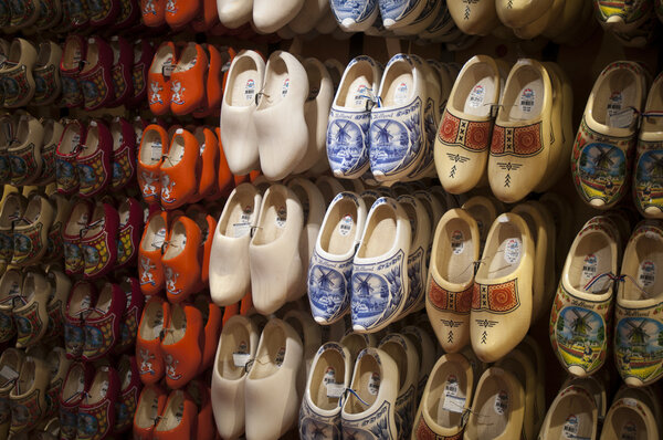 Wooden shoes Dutch souvenirs big choice
