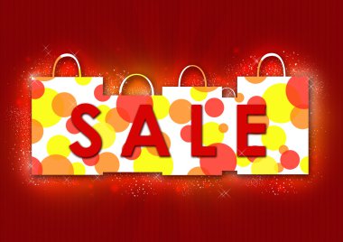 Sale. Red illustration clipart