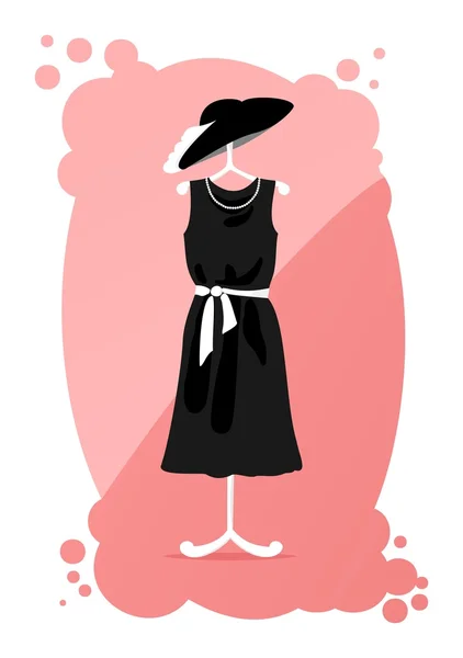 Чорна сукня — стоковий вектор