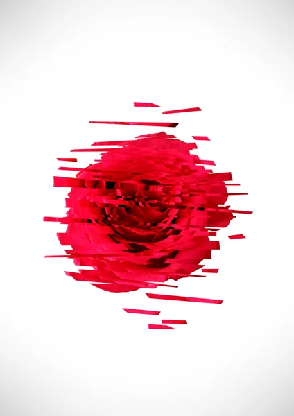 Rode roos ontwerp — Stockfoto