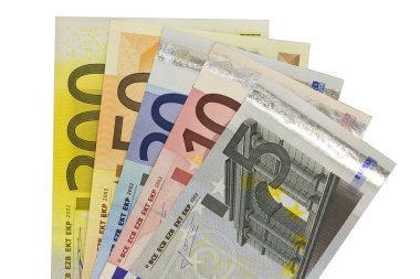 Euro banknot notlar yaygın