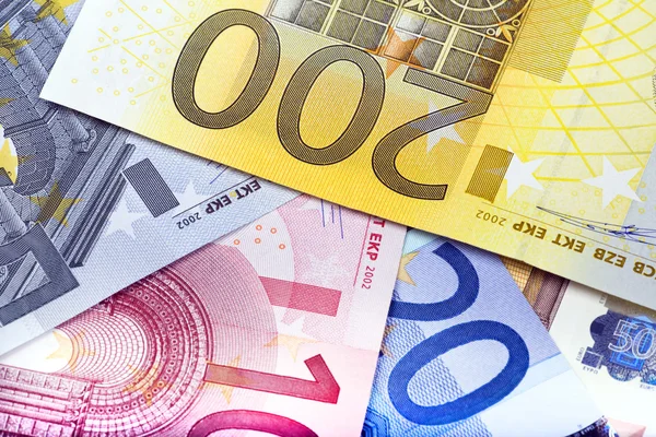 Background created from euro banknotes — Stock Photo, Image