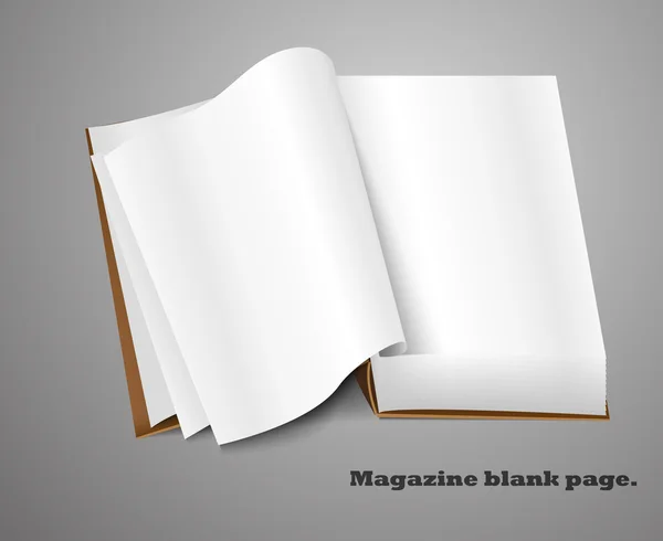 La revista realista es la número cuatro. Ilustración sobre fondo blanco para diseño. — Vector de stock