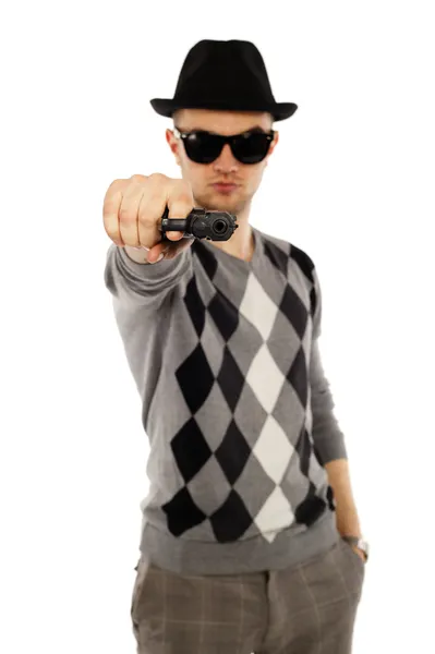 stock image A man with a gun