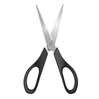 Scissors on a white background clipart