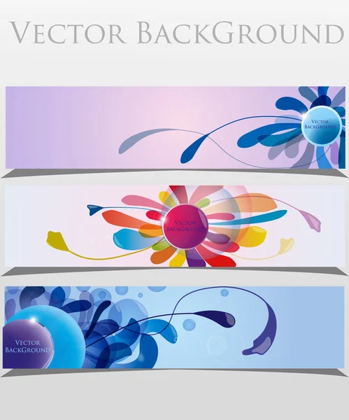 Gyűjteménye vektor bannerek — Stock Vector